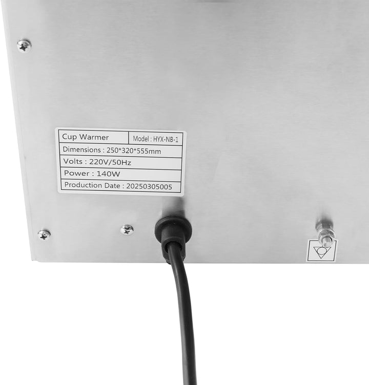 Kommerzieller elektrischer Tassenwärmer 25 * 32 * 55.5cm 2 Ablageflächen Coffee Mug Warmer 140W Kaff