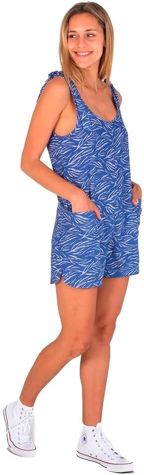 Hurley Damen Everyday Tie Romper Lässige Hose M Blue Coral, M Blue Coral
