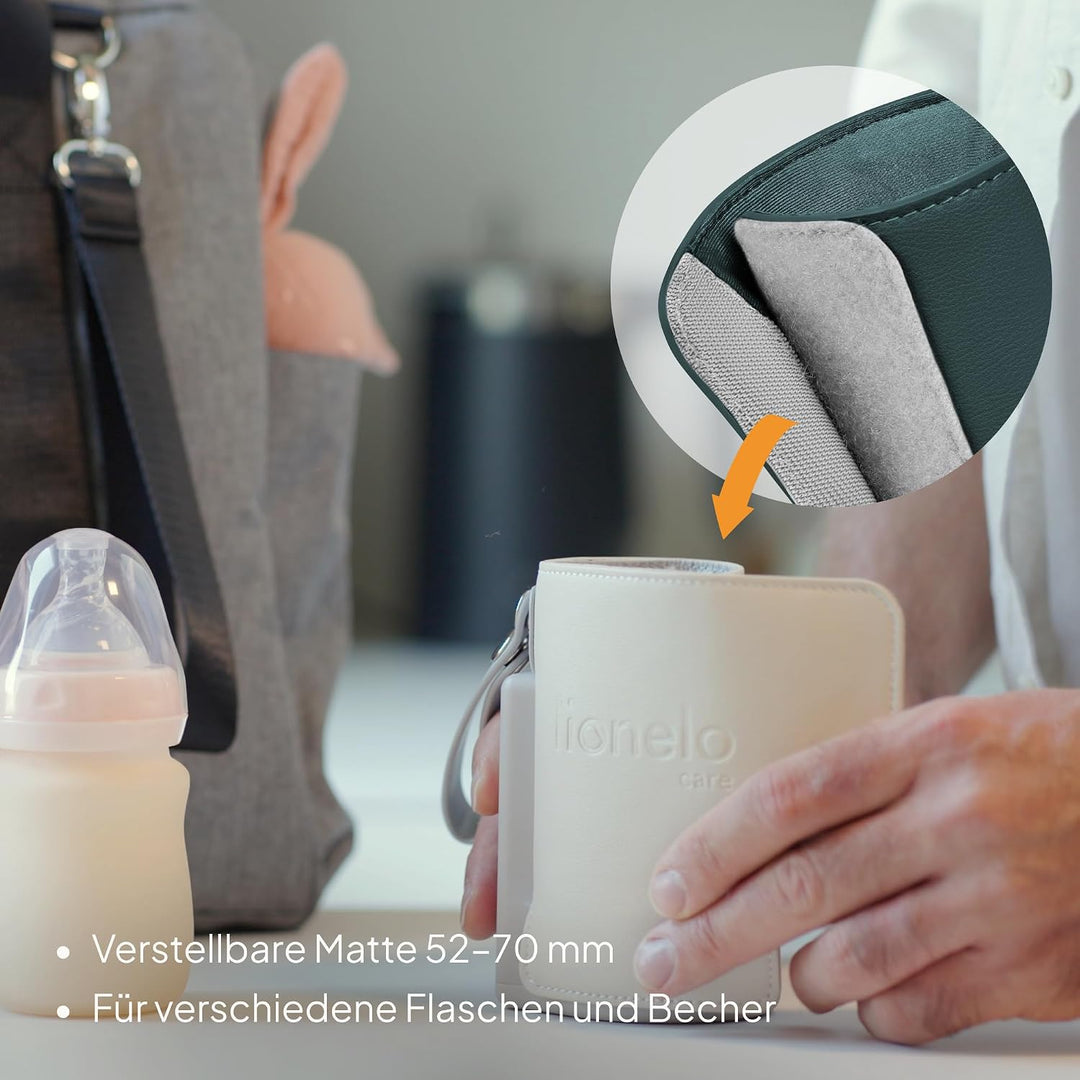 LIONELO Thermup Go Plus Tragbarer Babyflaschenwärmer, hält Flüssigkeiten warm, 5 Betriebstemperature