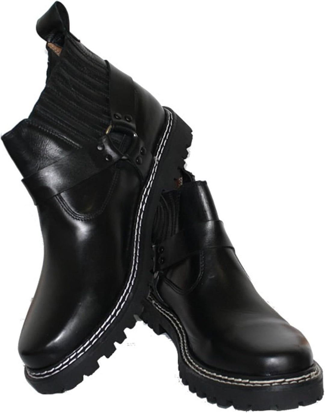 German Wear Motorradstiefel Herren stilvolle Western-Rider-Chopper-Stiefel – echte Lederstiefel, was