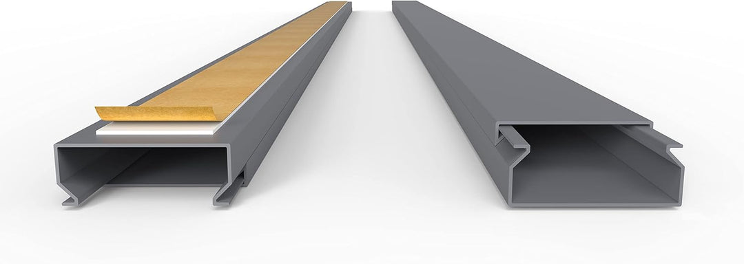 Kabelkanal Selbstklebend Pro mit Schaumklebeband, Kabelschacht 20m 40x16mm - 20x1m, Gray - Grau 20m