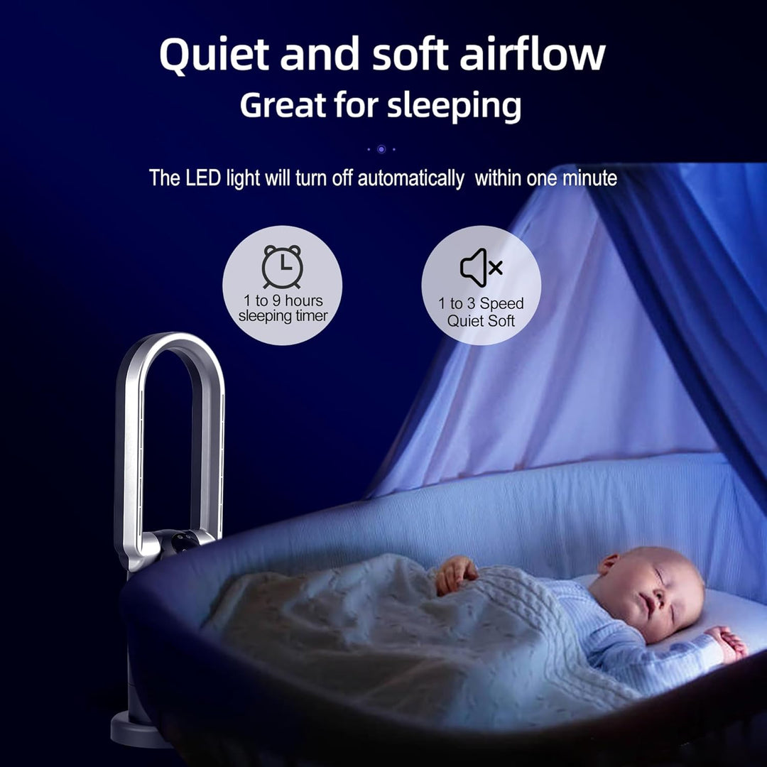 OceanLoong Heizlüfter Energiesparend mit HEPA Luftreiniger - Fernbedienung 120° Oszillation Timer -