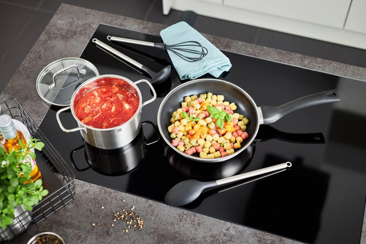 RÖSLE Basic Line Bratpfanne Ø 24 cm, Universalpfanne mit Antihaftversiegelung ProPlex, Edelstahl 18/
