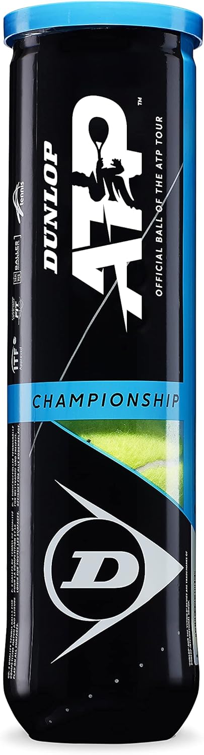 Dunlop Tennis Ball ATP Championship – for Clay, Hard Court & Grass Einheitsgrösse (Packung mit 2) 4