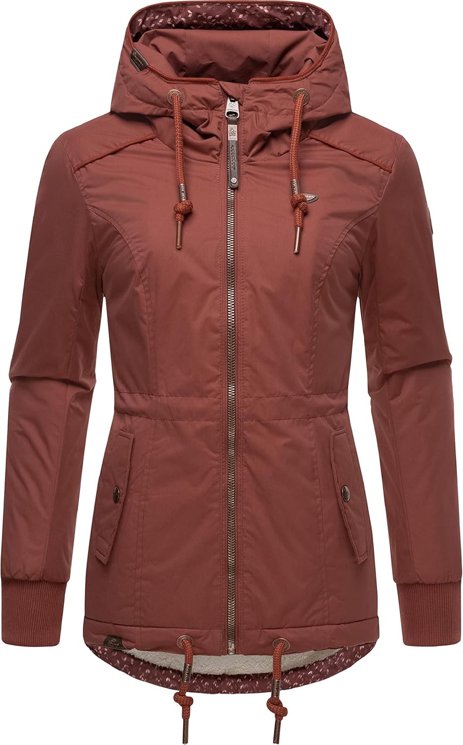 Ragwear Damen Winterjacke Outdoorjacke wasserdicht mit Kapuze YM-Danka XS-6XL L Terracotta022, L Ter