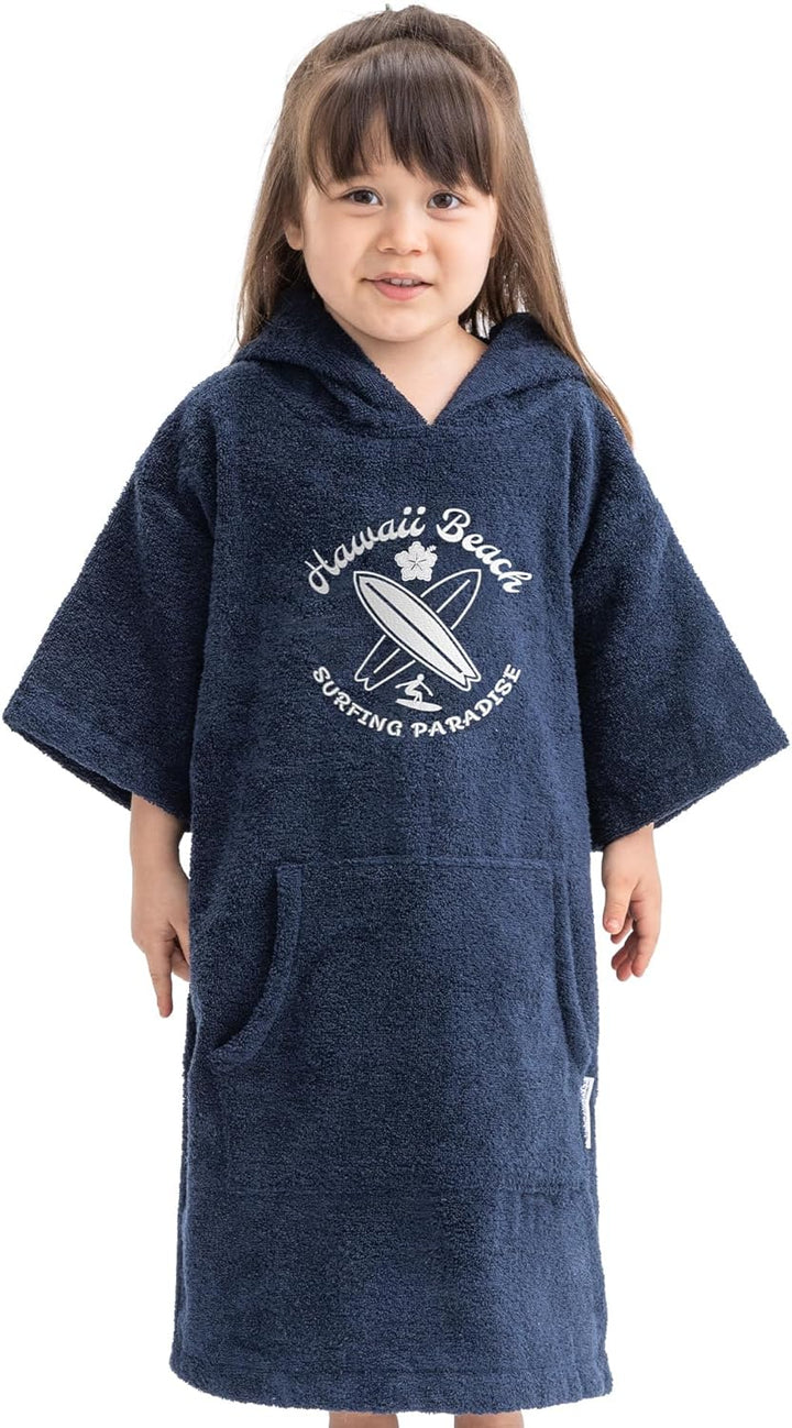 HOMELEVEL Badeponcho für Kinder und Teenager - Poncho Handtuch für Strand Schwimmbad - Surfponcho mi