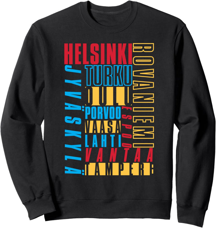 Städte Finnlands Sweatshirt