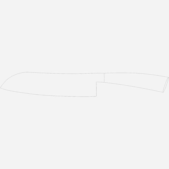 Van Berkel Santoku Knife Elegance Serie - Klingenlänge: 18 cm - Griff: Schwarz Glanz|*Blisterverpack