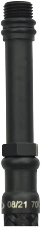 Tycner 80cm M10 x 3/8'' Inch BSP Schwarz Nylon Geflochten Flexibler Schlauch Zapfhahn, 80cm