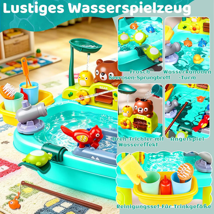 Kinder Spülbecken, Kinderwaschbecken mit Wasserkreislauf, Waschbecken Kinder mit Wasserfunktion, Was