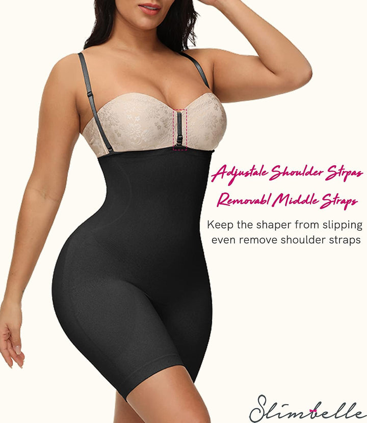 SLIMBELLE Shaping Body Damen Bauchweg Body Shaper Stark Formend Miederbody Sculpting Bodysuit Bodyfo