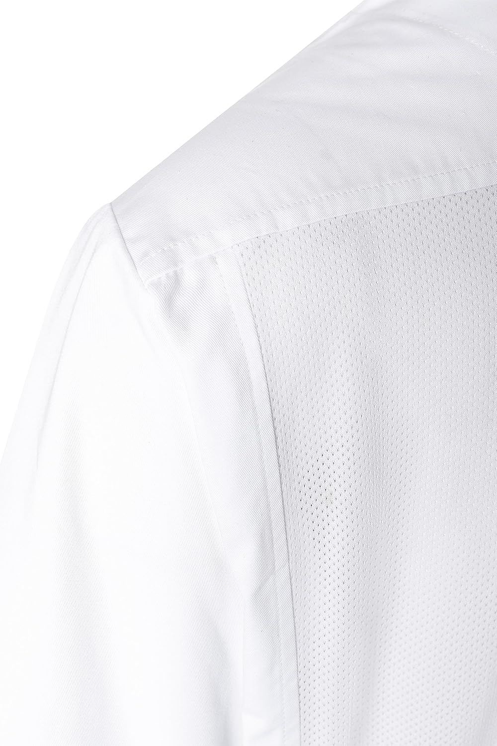Karlowsky Langarm Überwurf-Kochhemd Basic Damen Herren Unisex 65% Polyester / 35% Baumwolle XS Weiss