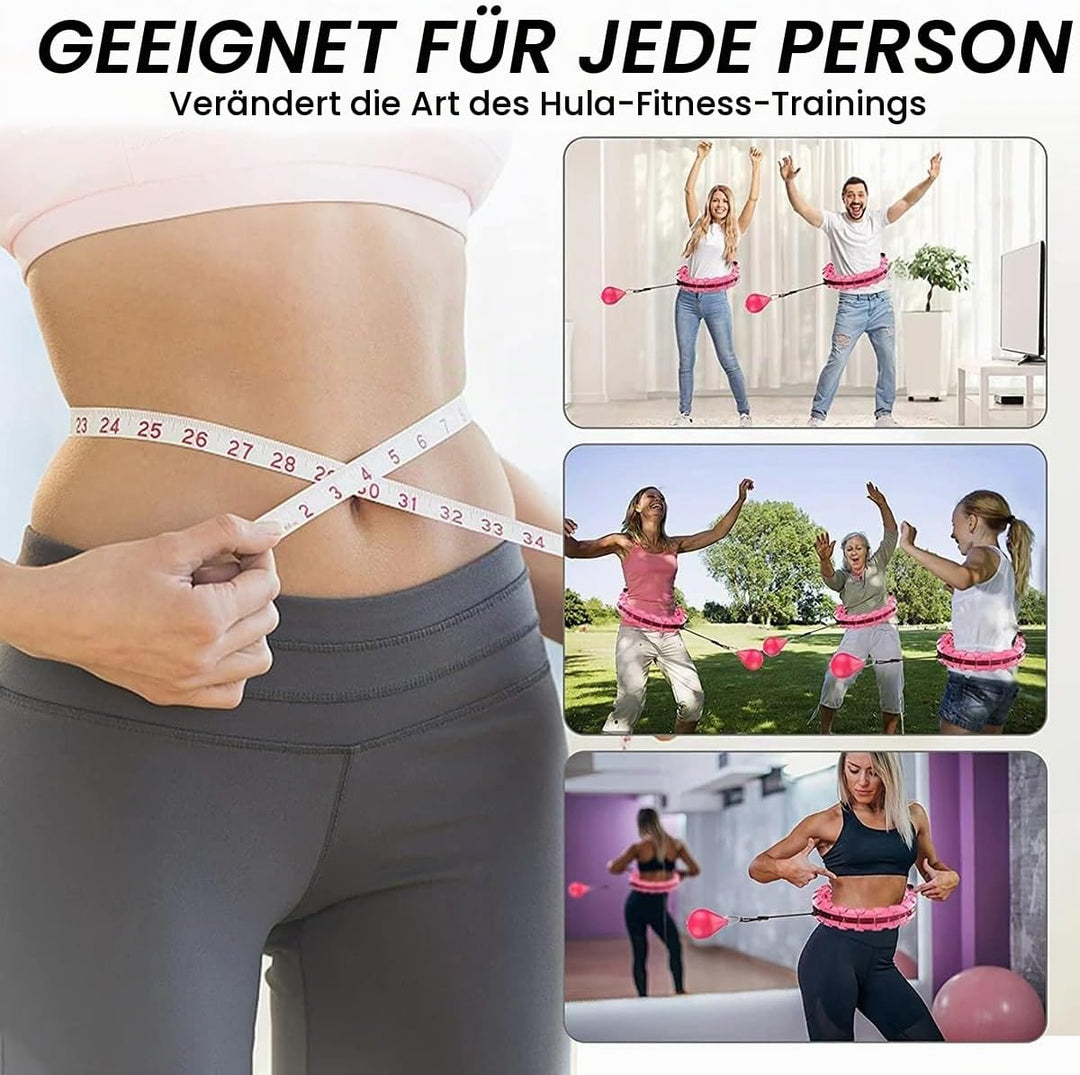 Smart Hula-Hoop-Reifen einstellbar zum Trainieren, Fitness Bauchtrainer Gymnastikreifen - SPINSLIM R