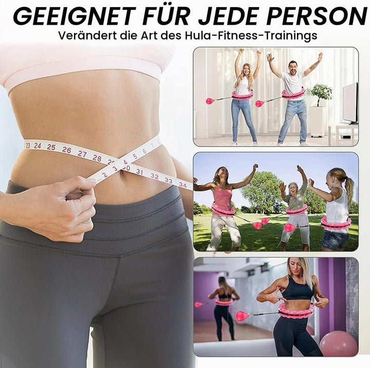 Smart Hula-Hoop-Reifen einstellbar zum Trainieren, Fitness Bauchtrainer Gymnastikreifen - SPINSLIM R