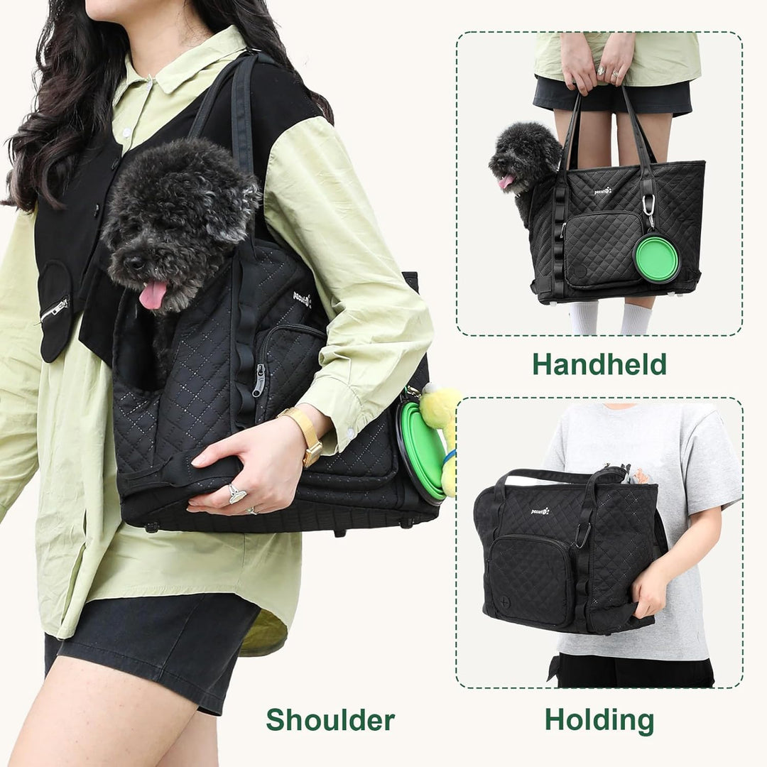pecute Hundetasche für Kleine Hunde 5kg, Tragetasche Hund Hundetragetasche Leichte, Faltbare Hundetr