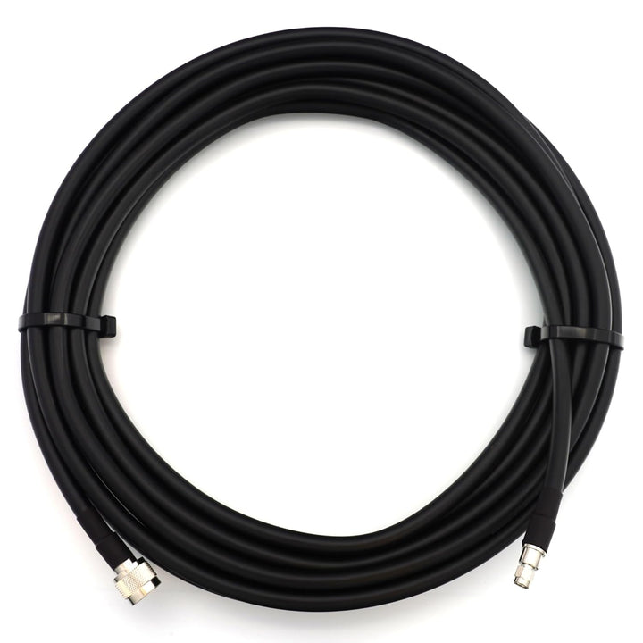 12m RP-SMA Stecker auf N Stecker Koaxialkabel — Vollkupfer HF400 Flexibles Verlängerungskoax 50 Ohm