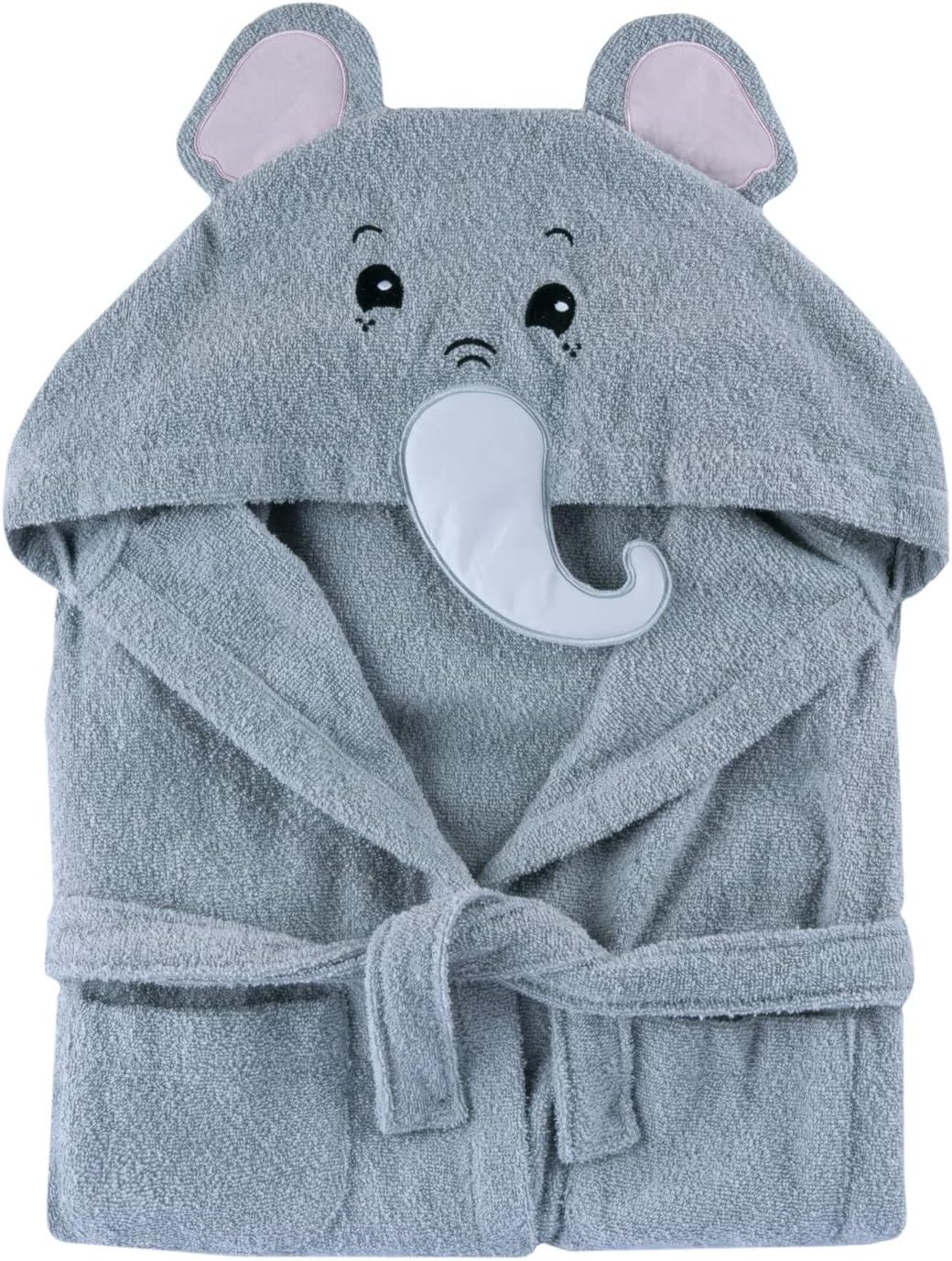Chicco Bademantel aus weichem Schaumstoff, in Form von süssem Elefant, bunt und lustig, mit zwei beq