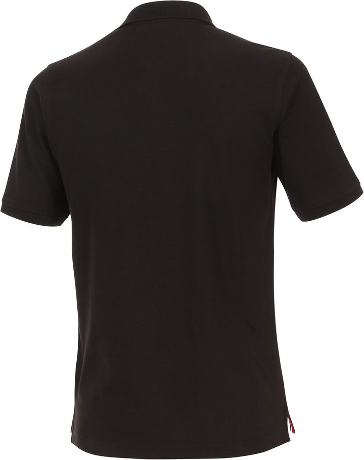 CASAMODA Herren Polo-Shirt unifarben Brusttasche M Schwarz (Schwarz 80), M Schwarz (Schwarz 80)