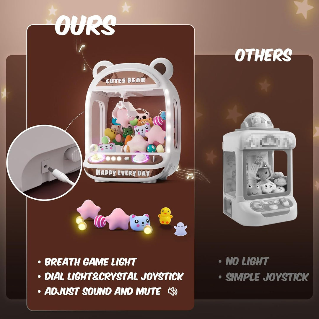 Skirfy Greifautomat für Kinder,Einhorn-Spielzeug für Mädchen ab 6 Jahren, Arcade-Spiele,Mini-Verkauf