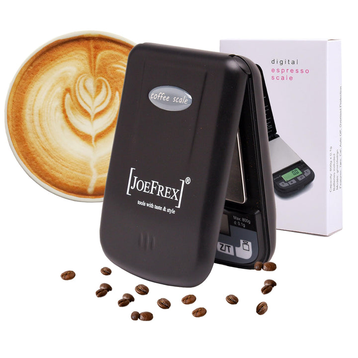 Kaffeewaage Barista | Espresso waage Klein | Barista waage mit LCD Display | Espressowaage mit 0,1g