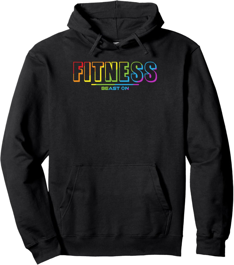 Fitness in LGBTQ Regenbogen Farben Fitness Gym Motivation Pullover Hoodie