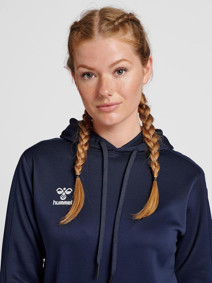 hummel Damen Hmlcore Xk Poly Hood Sweat Woman Sweatshirt XL Marine, XL Marine