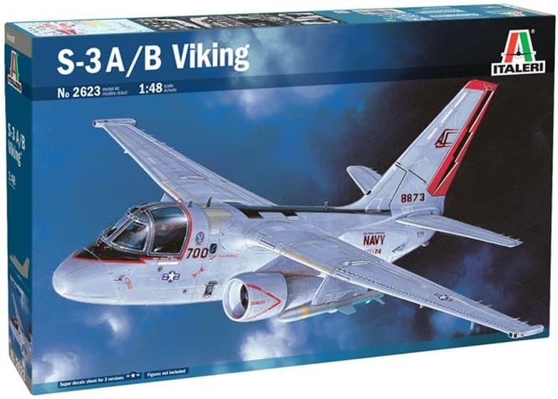 ITALERI 2623S - 1:48 S-3 A/B Viking, Modellbau, Bausatz, Standmodellbau, Basteln, Hobby, Kleben, Pla