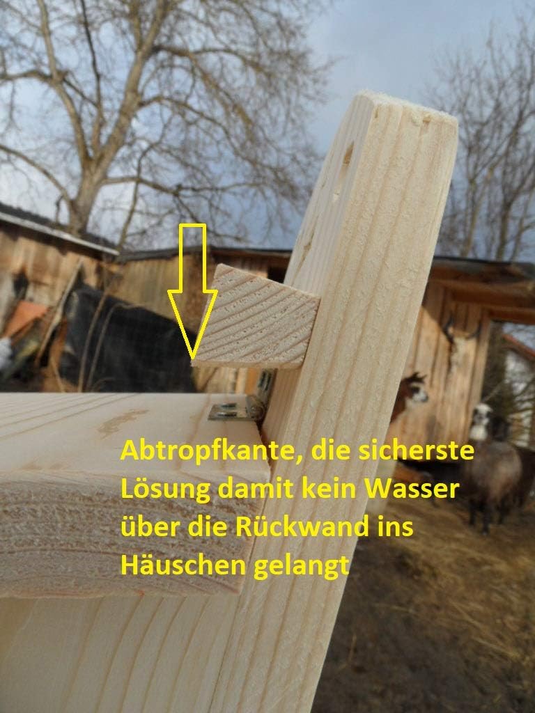 Komplett zusammengebautes, massives, stabiles Eichhörnchen Futterhaus Futterstation Made in Germany