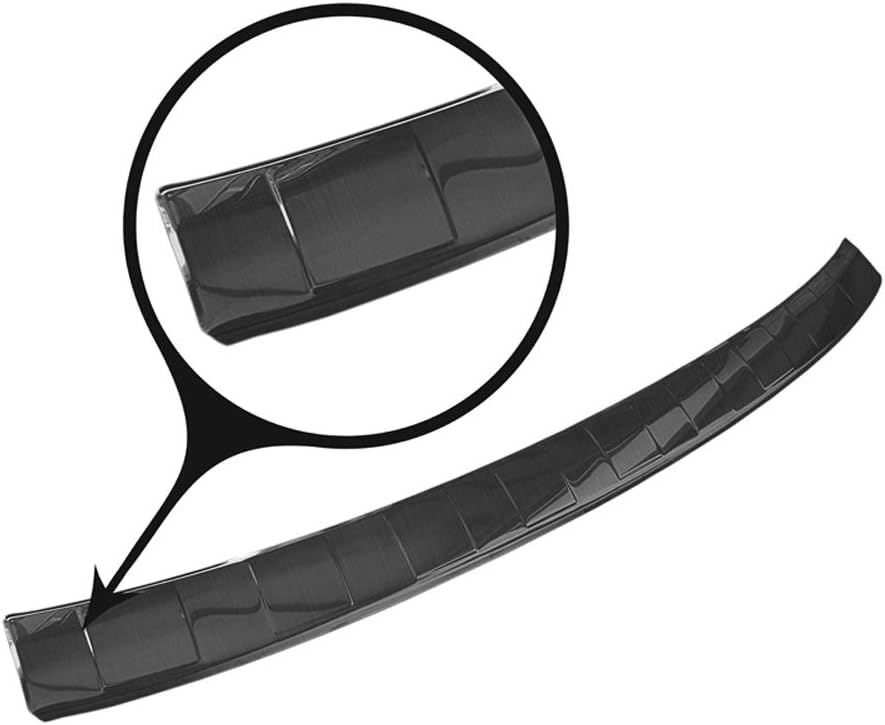 Avisa Schwarz Edelstahl Heckstossstangenschutz kompatibel mit Ford Kuga III ST-Line/Vignale/Hybrid S