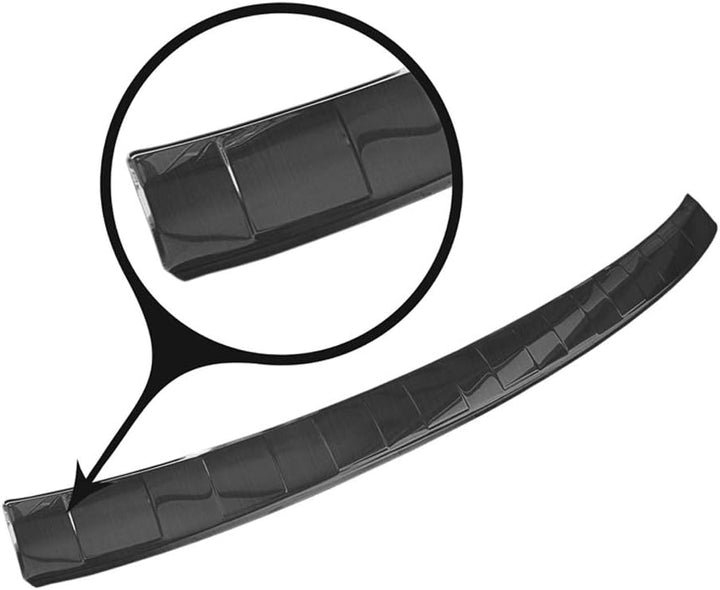 Avisa Schwarz Edelstahl Heckstossstangenschutz kompatibel mit Ford Kuga III ST-Line/Vignale/Hybrid S