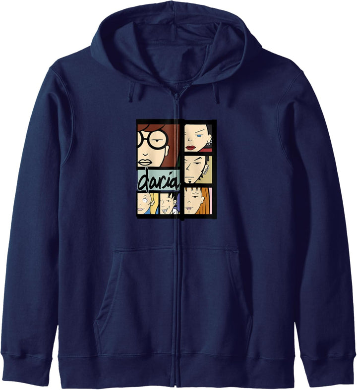 Daria Character Panels Logo Kapuzenjacke