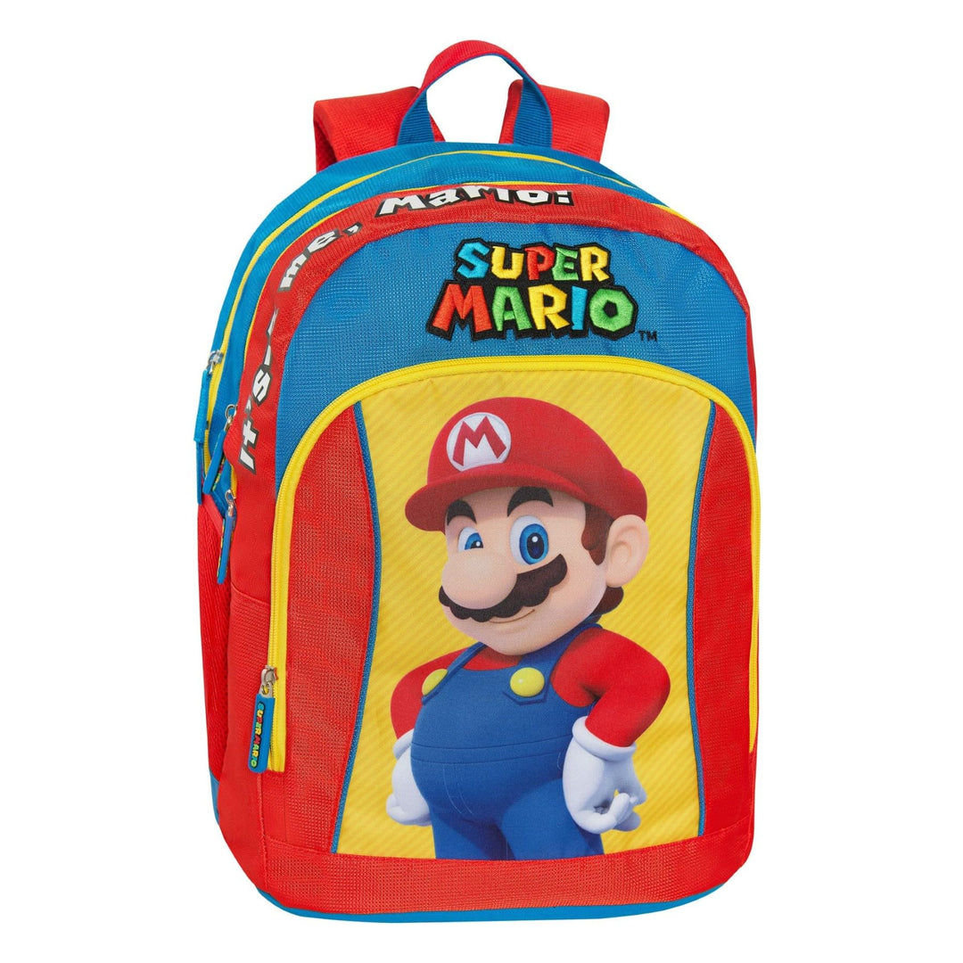 Franco Cosimo Panini Unisex Kinder Schulrucksack Schulrucksack 32x43Hx23 cm Blau, 32x43Hx23 cm Blau