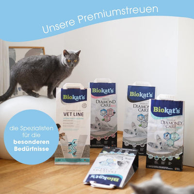 Biokat's Diamond Care Fresh Katzenstreu mit Babypuder-Duft - 2 Sack (2 x 10 L) 10 l (2er Pack), 10 l