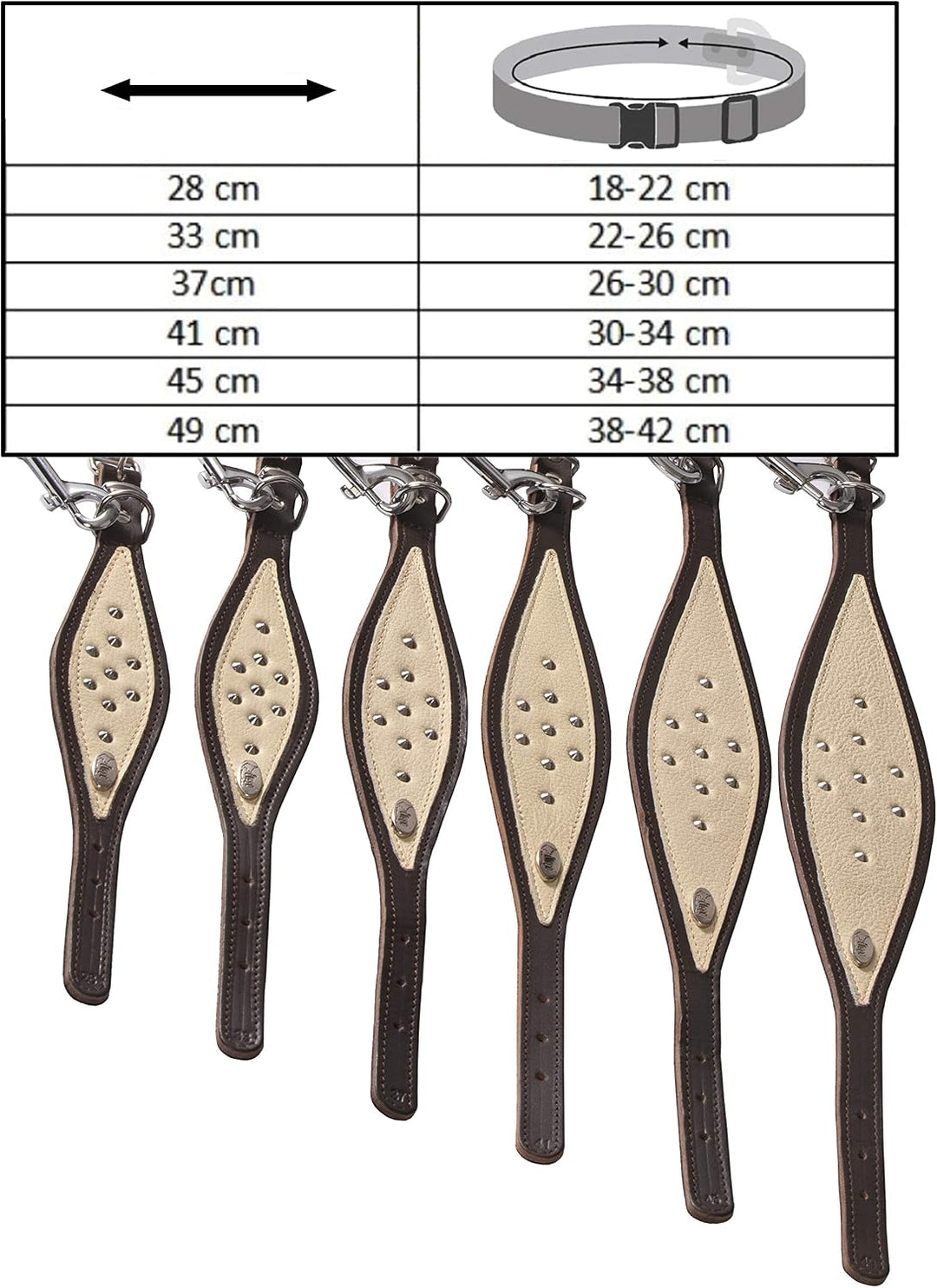 Dingo Weiches Lederhalsband für Windhund Eleganz Halsband Soft 12401 Braun 41 cm L, Braun 41 cm L