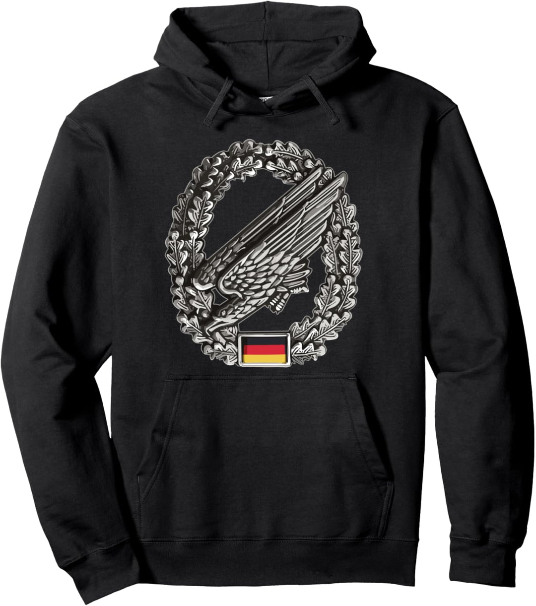 Fallschirmjäger mit Barett Abzeichen Pullover Hoodie
