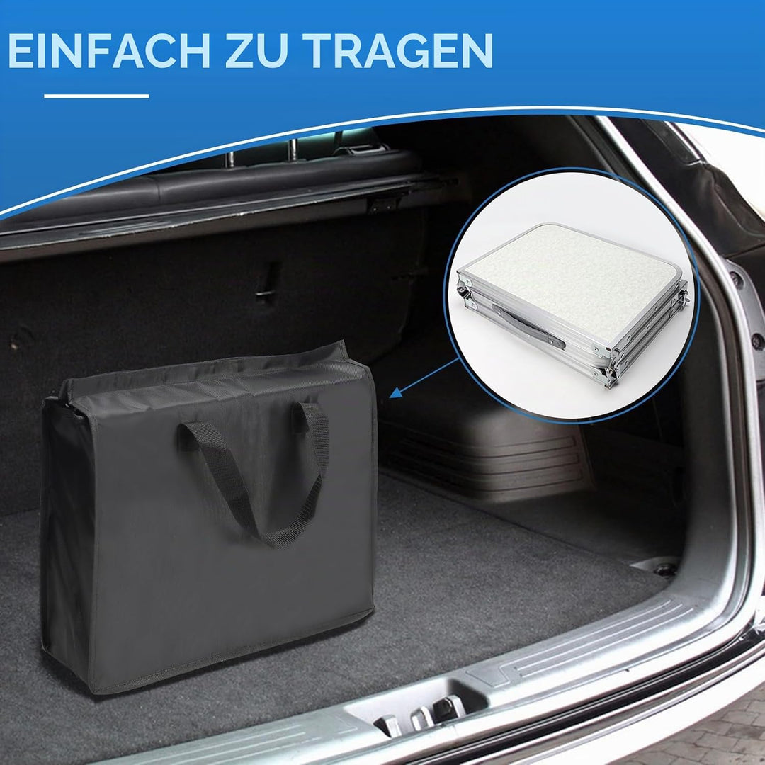 CPROSP Campingtisch Klappbar 90 * 40cm, Koffertisch Camping Faltbar, Camping Tisch, Markttisch Höhen