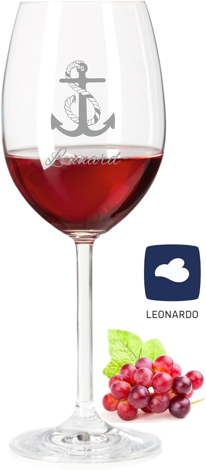 Geschenk zum Valentinstag – Wein Geschenksets – Weinglas mit Gravur 460ml – Geburtstagsgeschenke – G