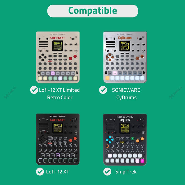 GEEKRIA Tragetasche für Audioschnittstelle, kompatibel mit SONICWARE Lofi-12 XT/Limited Retro Color/