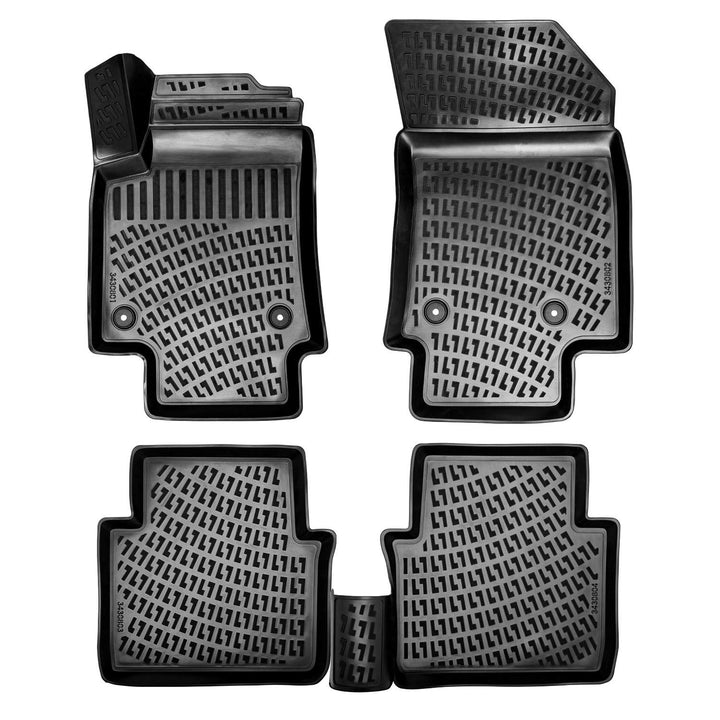 Rizline Passgenau 3D Fussmatten Auto Kompatibel mit Volkswagen Golf 5 & Golf 6 2002-2012 Auto Zubehö
