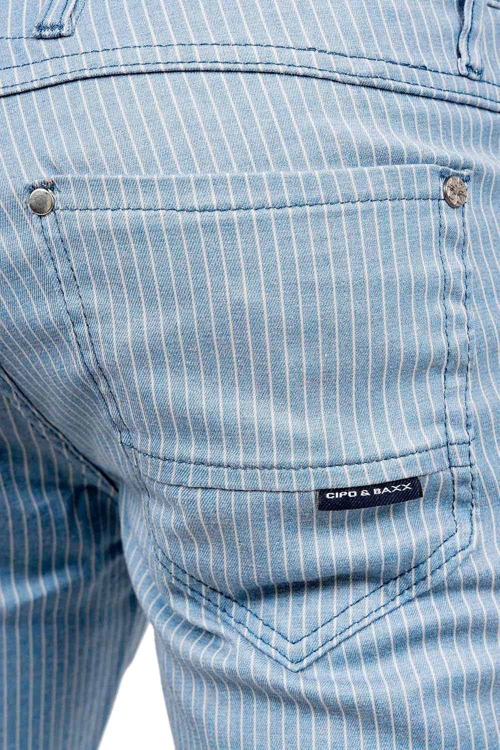 Cipo & Baxx Herren Stoffhose – Slim Fit & Regular Fit | Stretch Baumwoll-Mix | Atmungsaktiv & Bequem