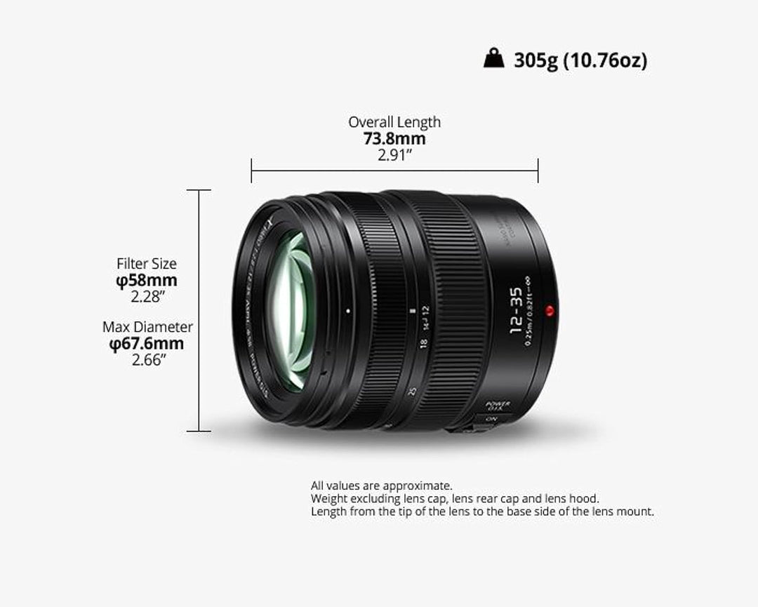 Panasonic H-HSA12035E Lumix G Vario 12-35 mm/ F2.8 ASPH./Power O.I.S. schwarz Single, Single