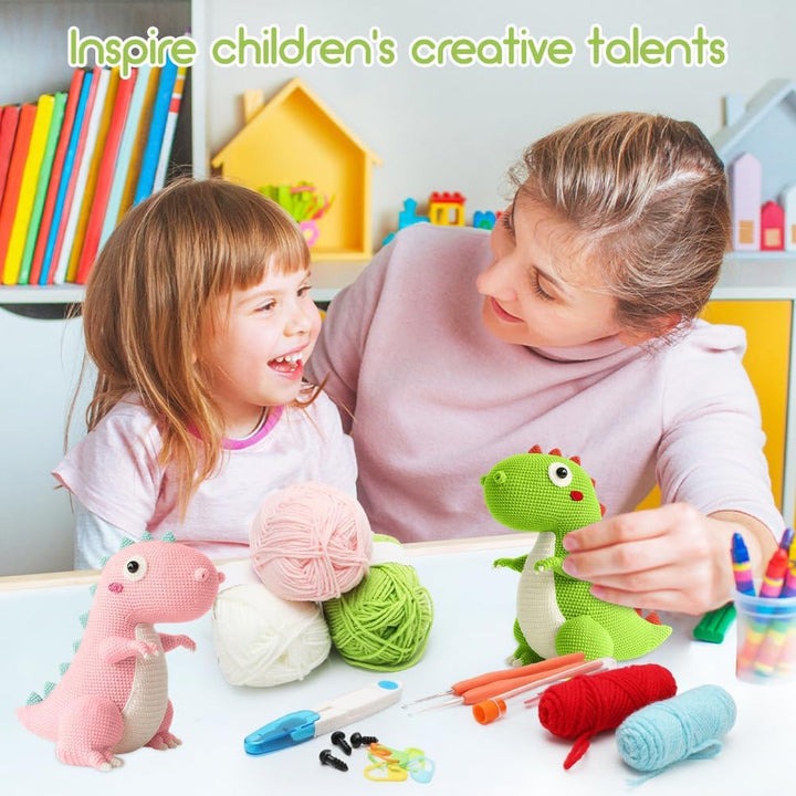 Tutamaz Häkelset für Anfänger,Häkel-Starter-Kits,Tiere Häkeln Set Crochet Kit mit Video Anleitung Hä