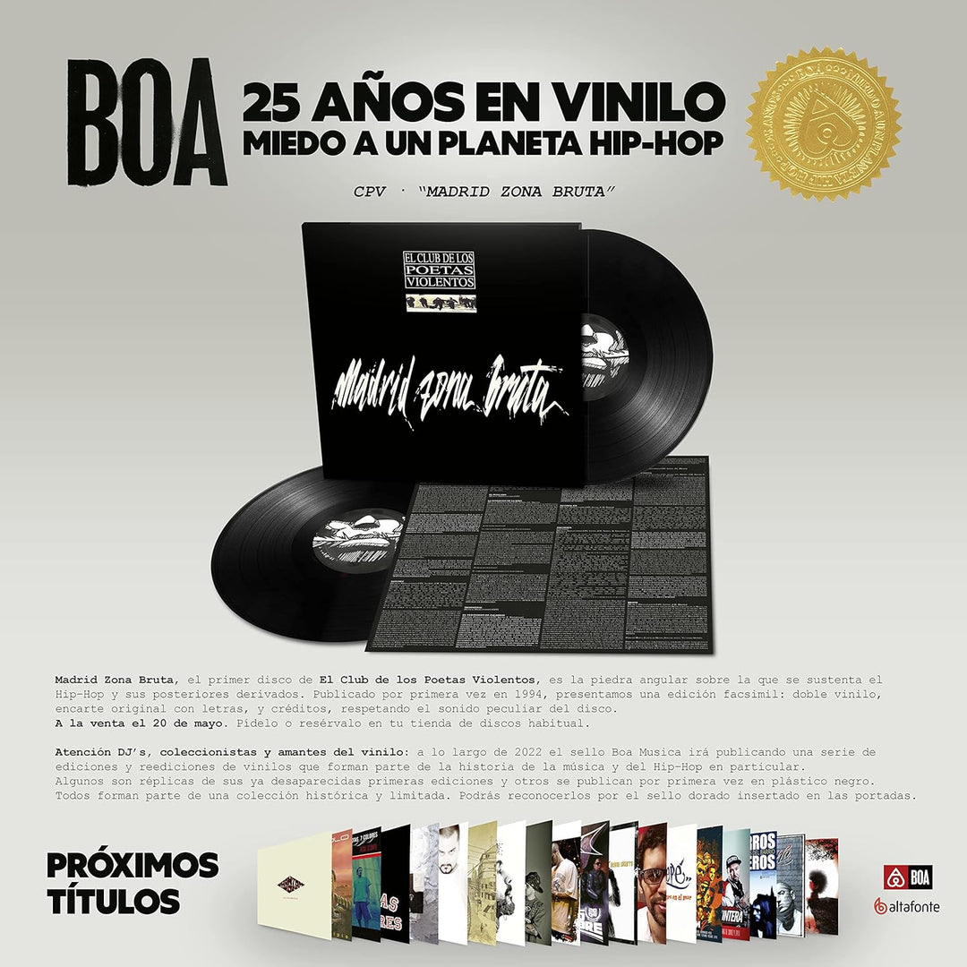 Madrid Zona Bruta, Vinyl