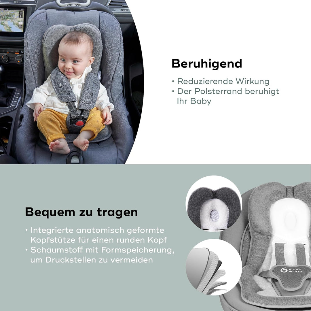 Babymoov Cosymorpho Smokey Sitzverkleinerer, universell einsetzbar in Kinderwagen, Autositzen, Babyw
