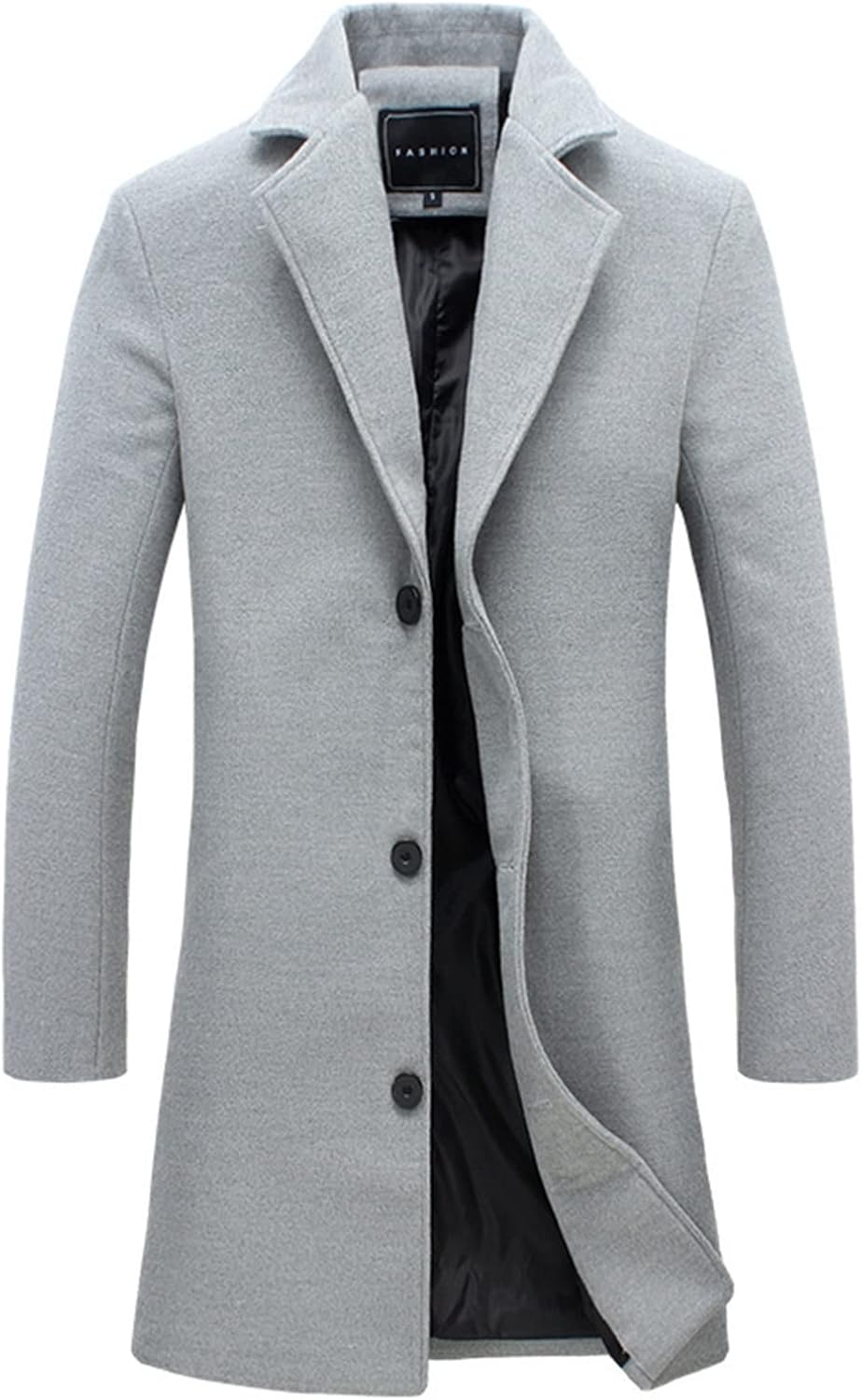 Herren Warm Wollmantel Stehkragen Wintermantel Kurzmantel Winter Jacke Business Freizeit Winddichte