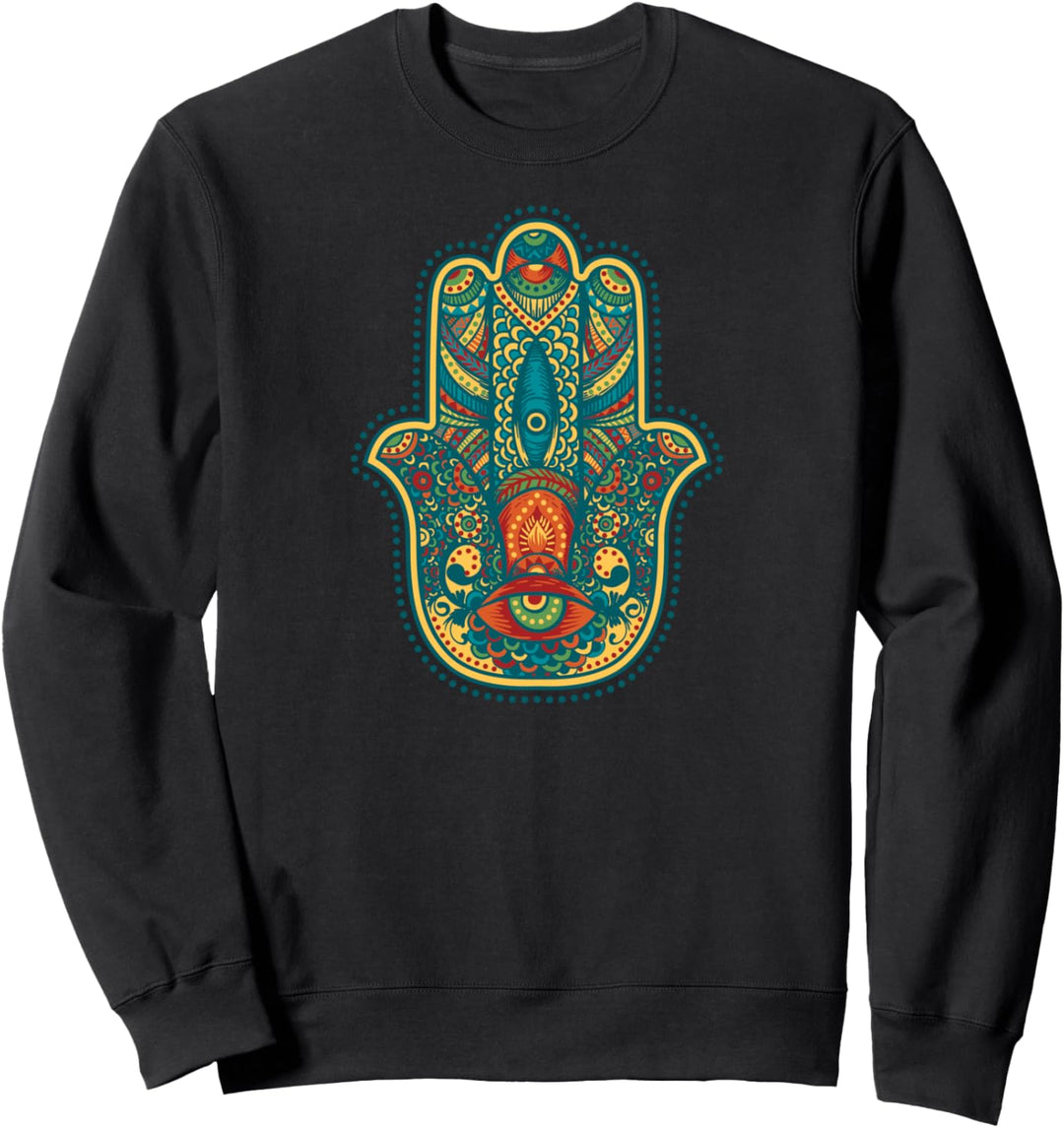 Hamsa Hand Gottes - Reiki-Meditation Sweatshirt
