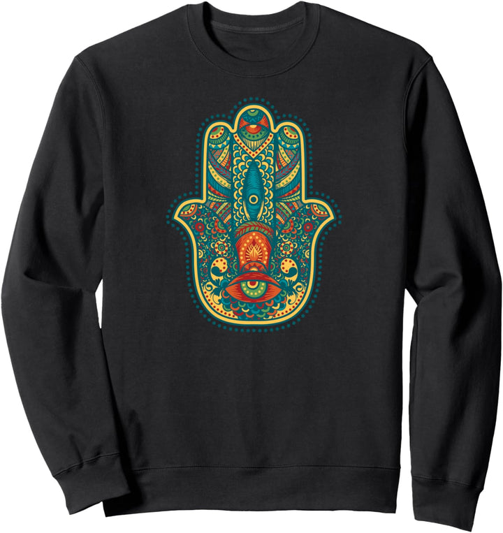 Hamsa Hand Gottes - Reiki-Meditation Sweatshirt