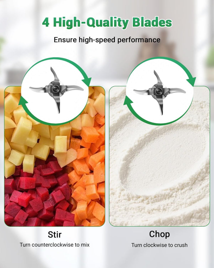 Ersatzmesser für Thermomix TM5 und TM6, Hochwertiges Edelstahl Mixmesser, Perfekt für Zerkleinern, R