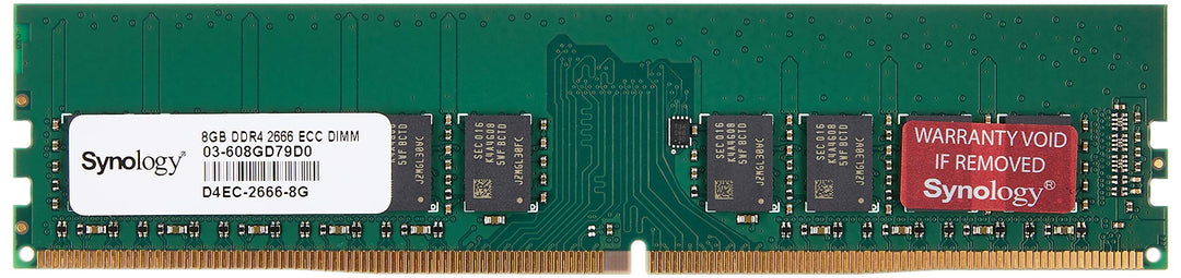 Synology RAM DDR4-2666 ECC UDIMM 8GB (D4EC-2666-8G) 8 GB 8 Gb, 8 GB 8 Gb