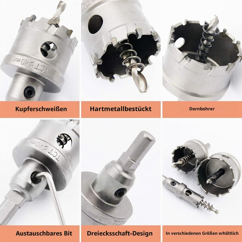 Lochsäge 32mm,LAIWEI bohrkrone,stahlbohrer,lochschneider metall,bohrer edelstahl,Scharf und langlebi